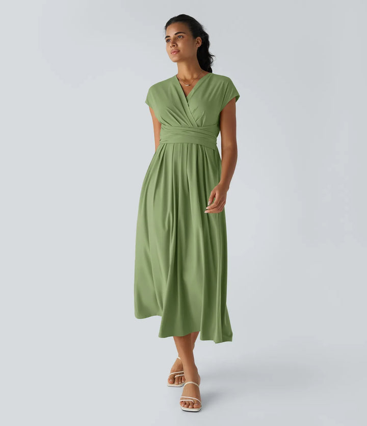 Vestido con cintura alta Seda™