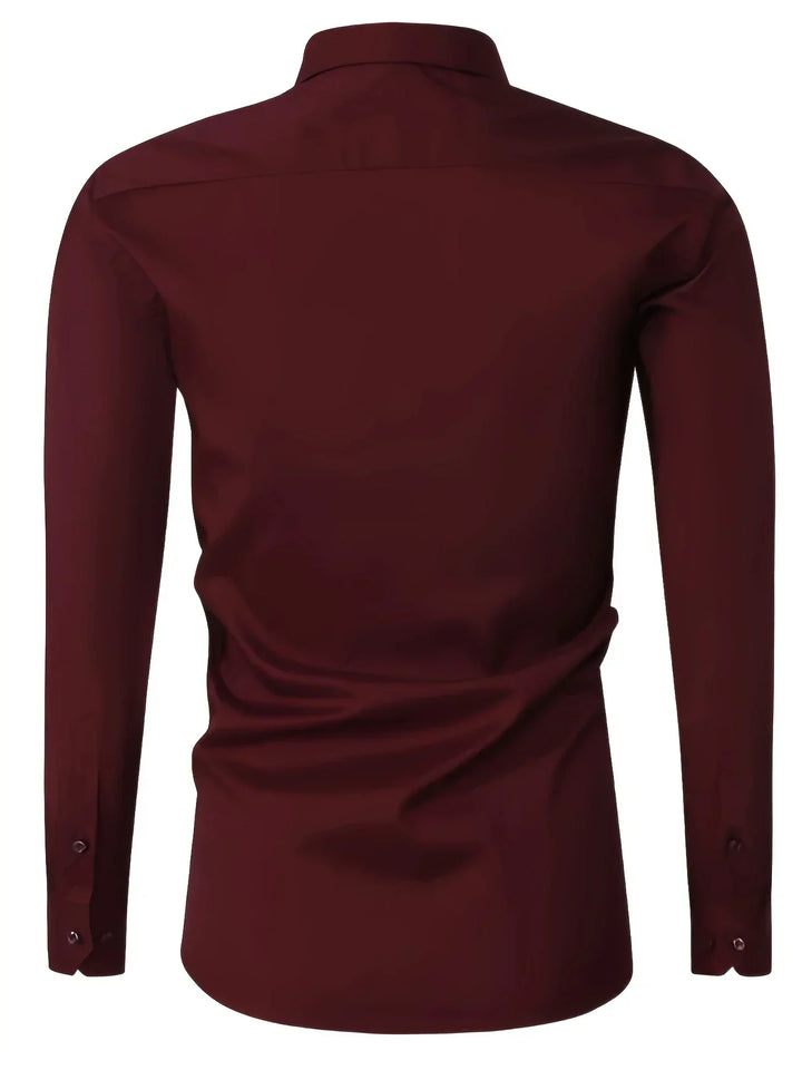 Lenoir™ |  Elegante camisa de manga larga con botones