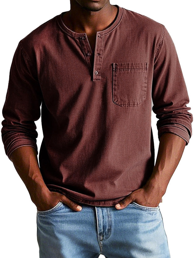 Lenoir™ | Camisa vintage de manga larga