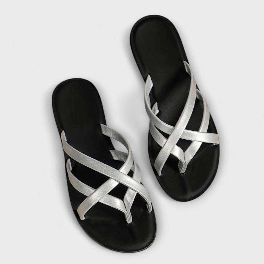 Sandalias Eden con puntera de colores