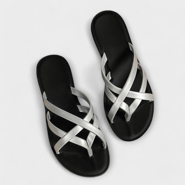 Sandalias Eden con puntera de colores