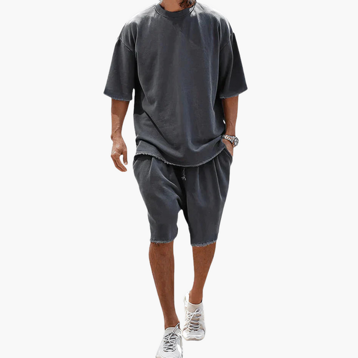 Conjunto Mathias con camiseta y pantalón corto informal