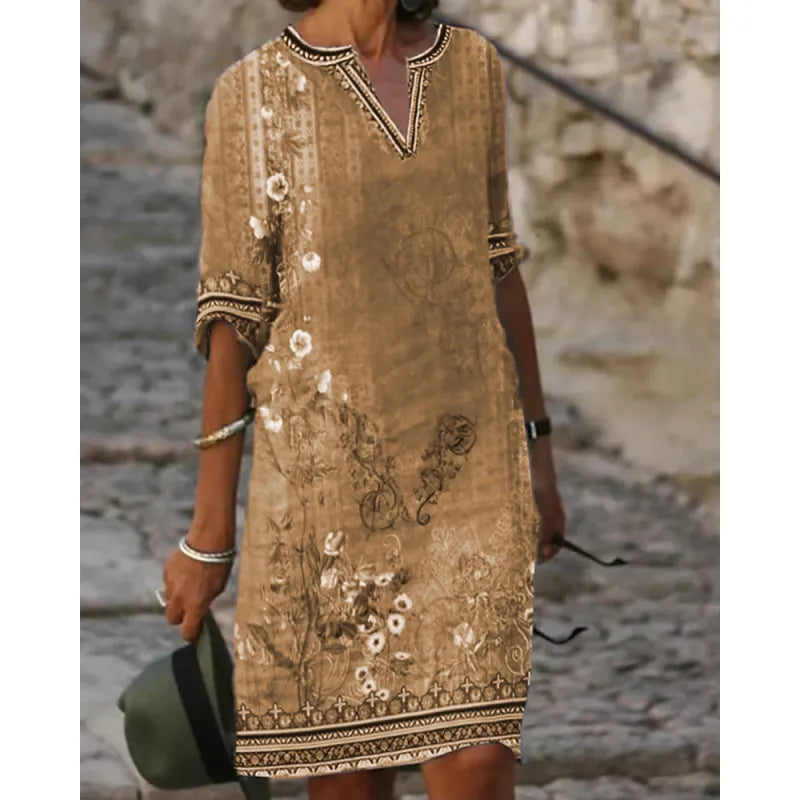 Vestido especial de manga corta y escote en V Manuela™