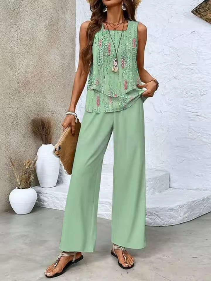 Conjunto de Dos Piezas: Top y Pantalón Almería™