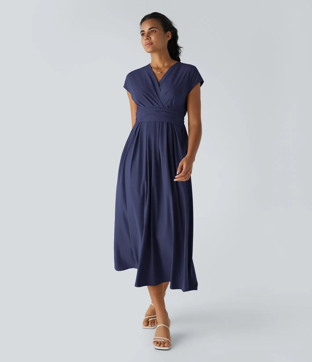 Vestido con cintura alta Seda™