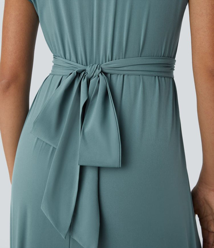 Vestido con cintura alta Seda™