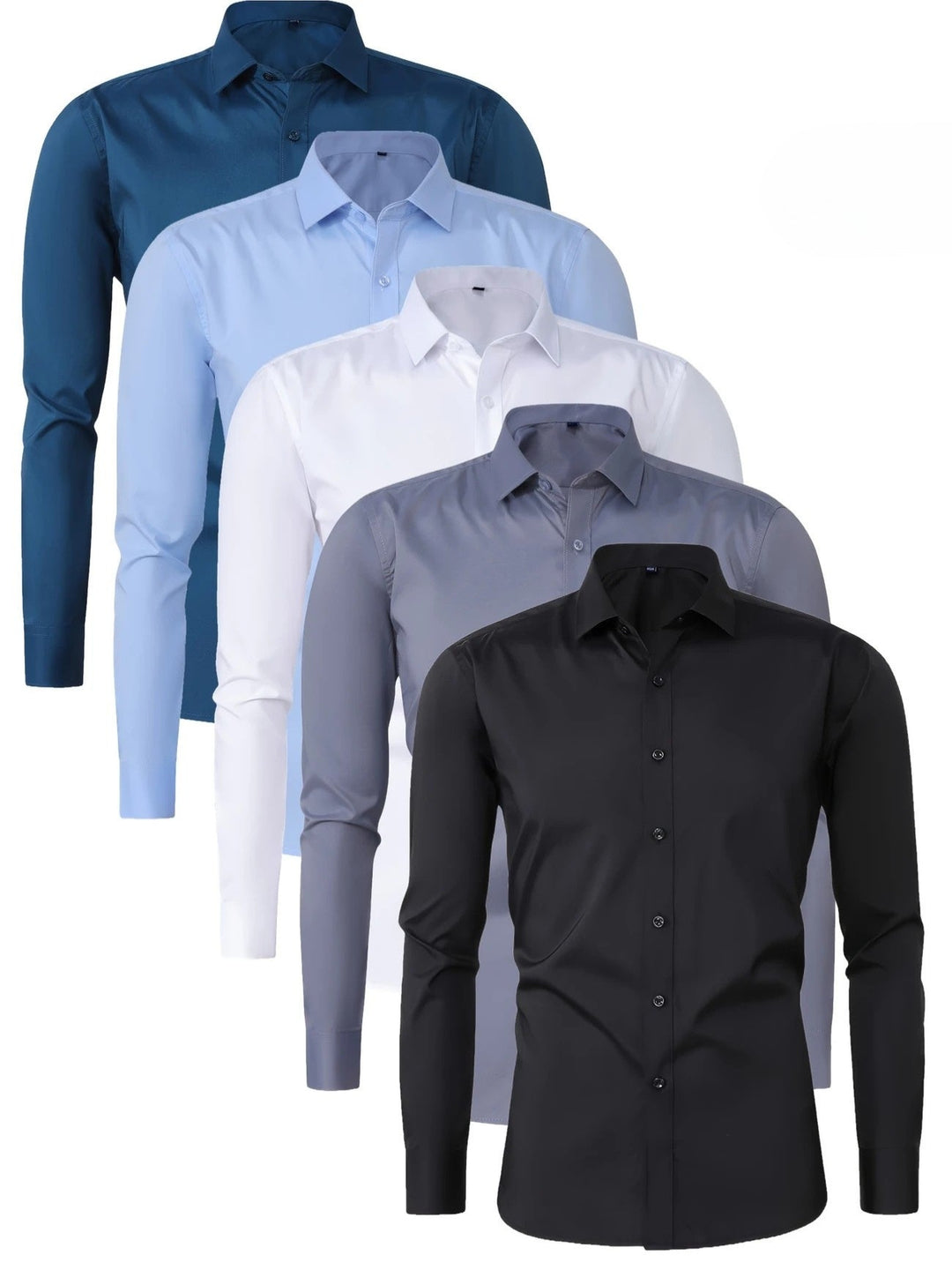 Lenoir™ |  Elegante camisa de manga larga con botones