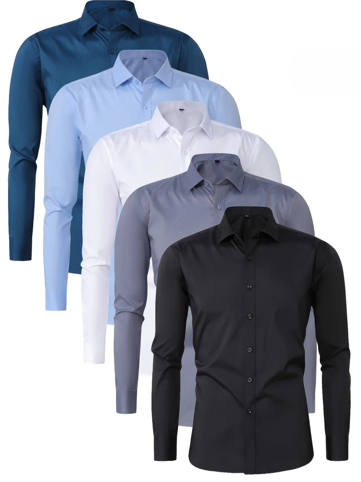 Lenoir™ |  Elegante camisa de manga larga con botones