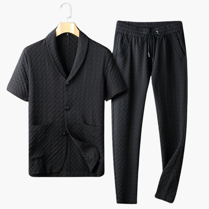 Conjunto David con camisa y pantalón fresco