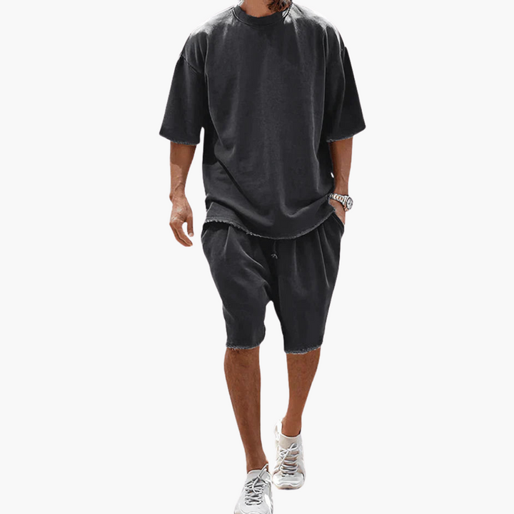 Conjunto Mathias con camiseta y pantalón corto informal