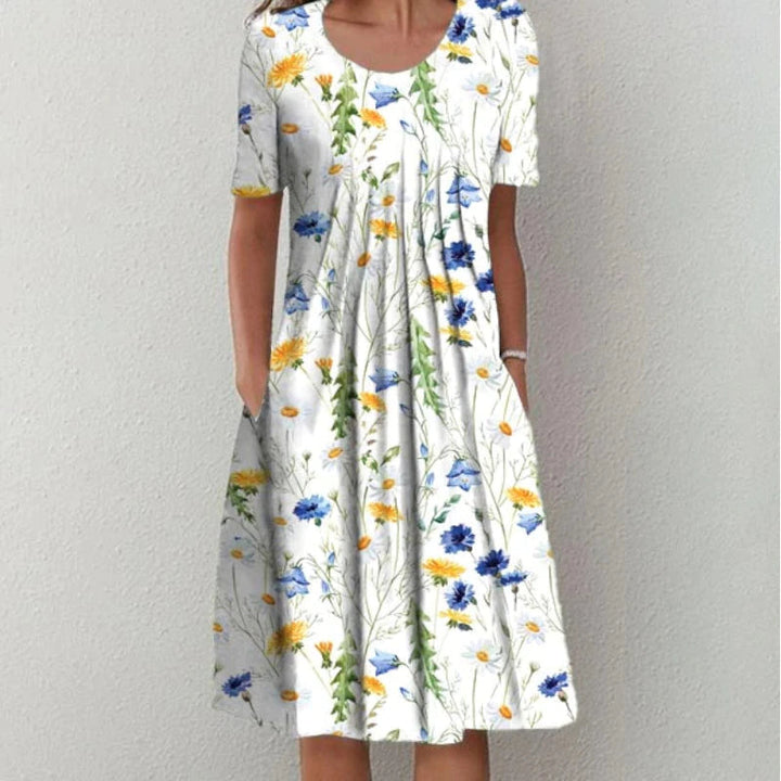 Diana™ - Vestido floral con estilo y casual con bolsillos