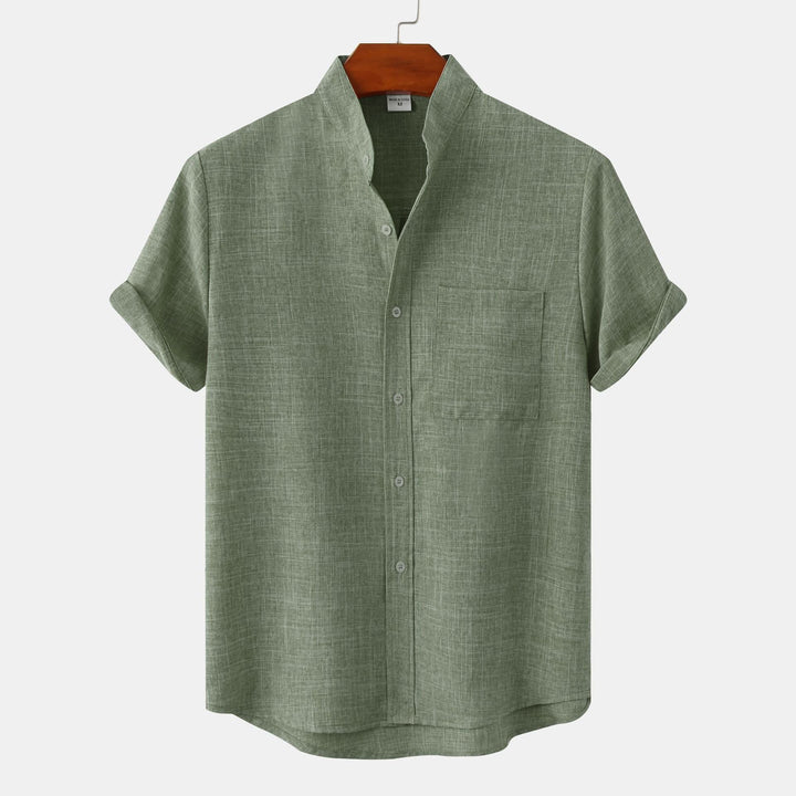 Camisa de algodón lisa con botones Zagreb™