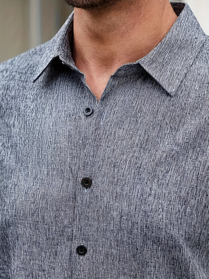 Lenoir™ | Camisa ligera de manga corta en mezcla de lino