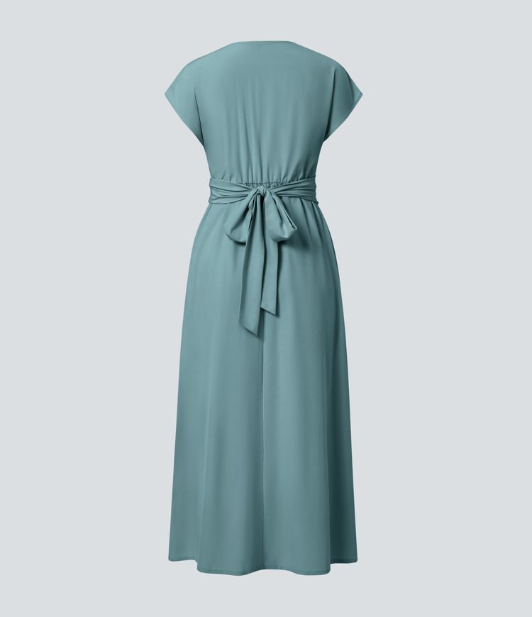 Vestido con cintura alta Seda™