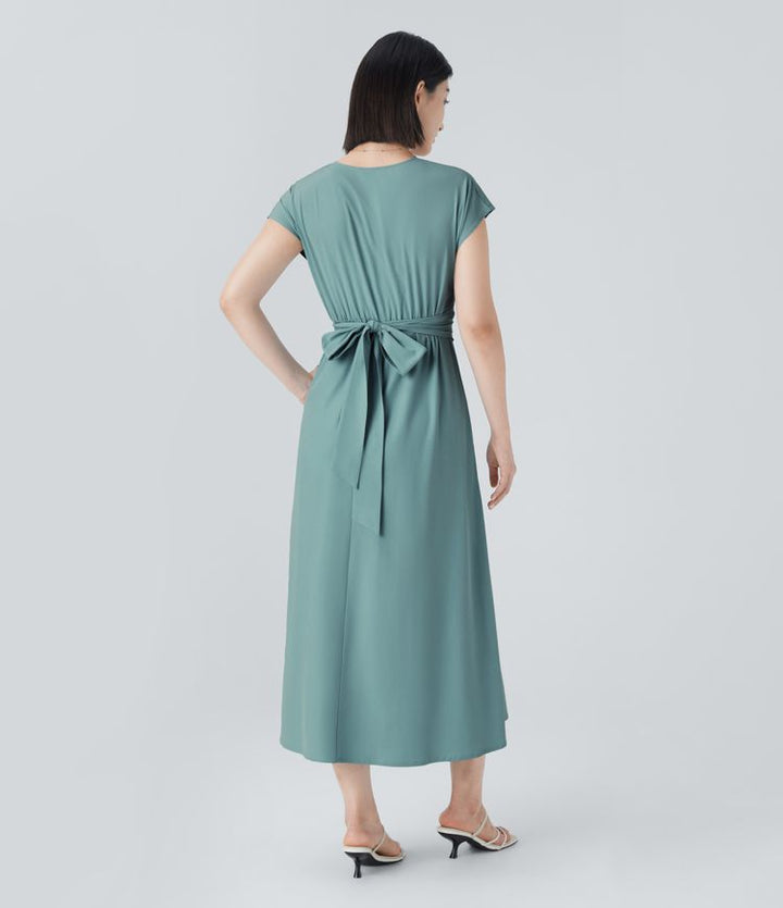 Vestido con cintura alta Seda™
