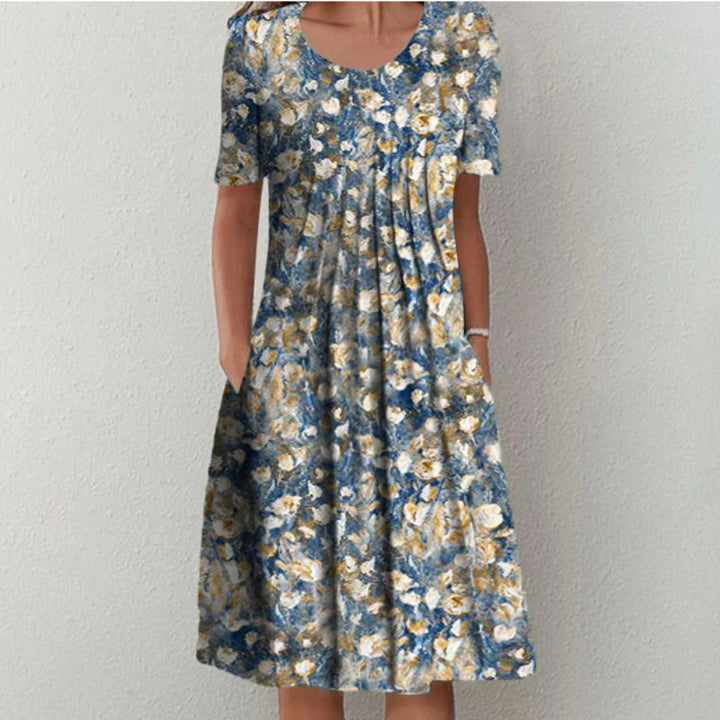 Diana™ - Vestido floral con estilo y casual con bolsillos