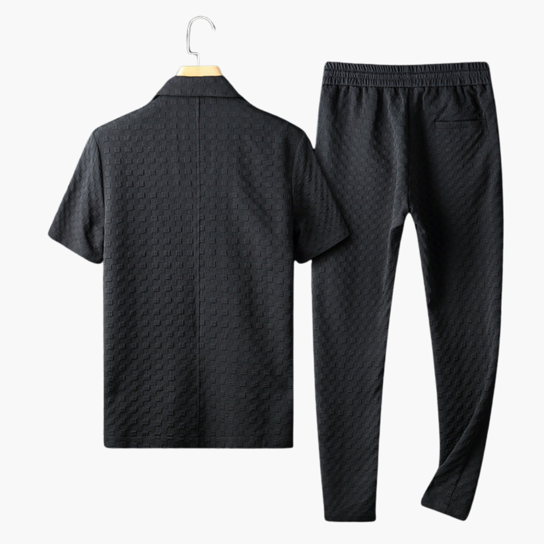 Conjunto David con camisa y pantalón fresco