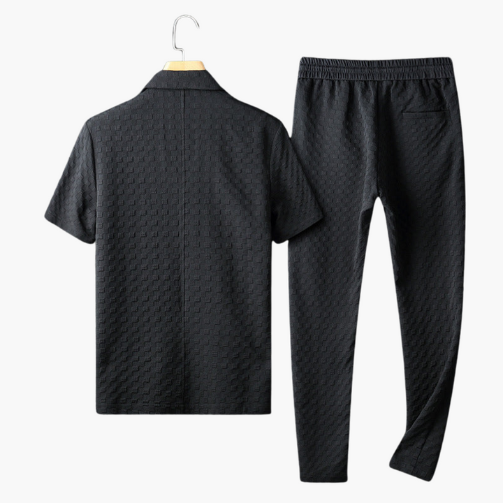 Conjunto David con camisa y pantalón fresco
