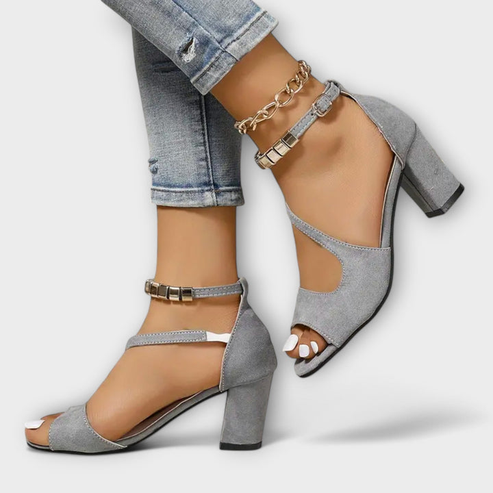 Zapatos de tacón Nuria comodos para el verano