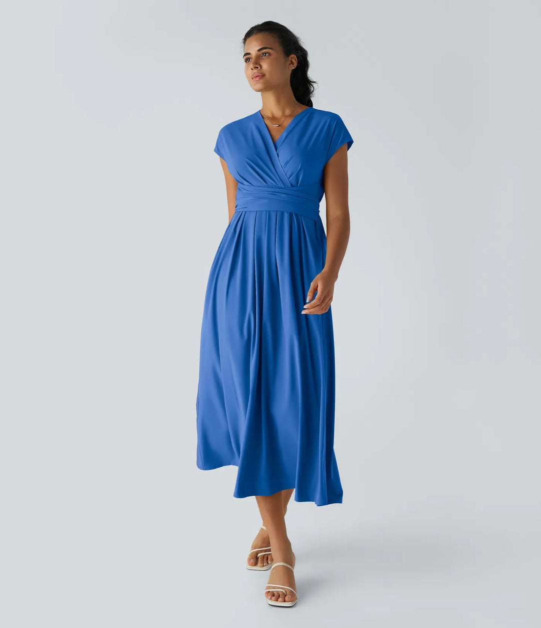 Vestido con cintura alta Seda™