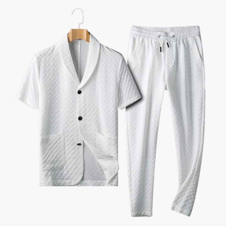 Conjunto David con camisa y pantalón fresco