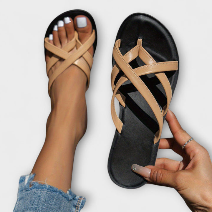 Sandalias Eden con puntera de colores