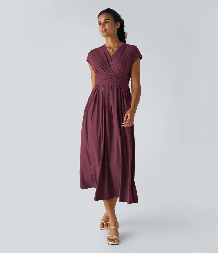 Vestido con cintura alta Seda™