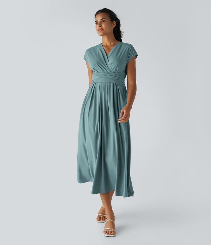 Vestido con cintura alta Seda™