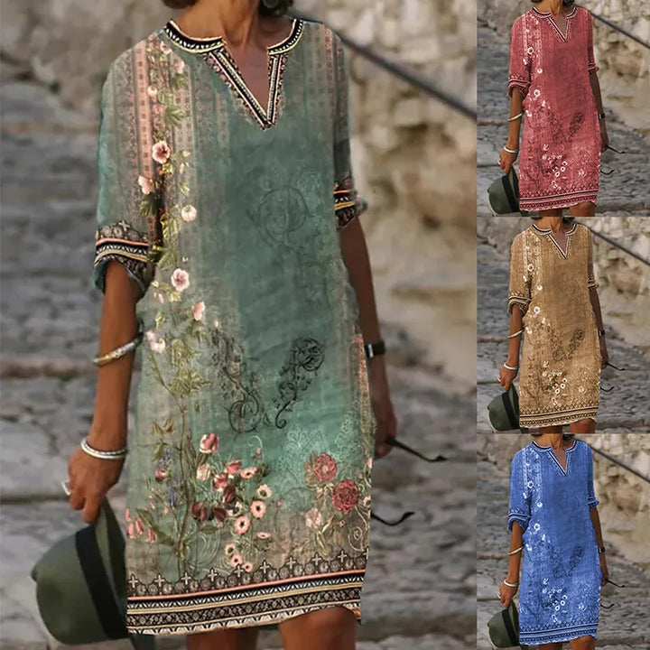 Vestido especial de manga corta y escote en V Manuela™