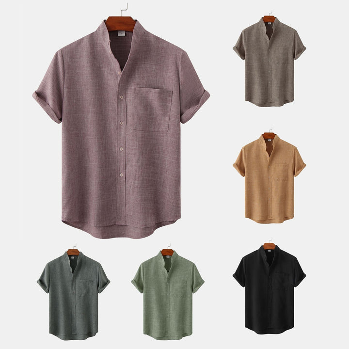 Camisa de algodón lisa con botones Zagreb™
