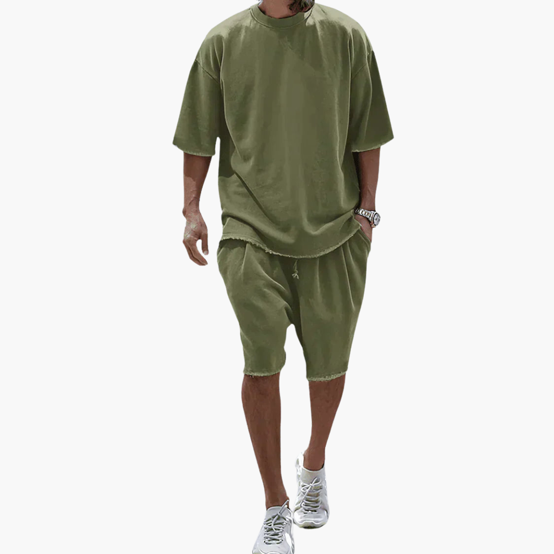Conjunto Mathias con camiseta y pantalón corto informal