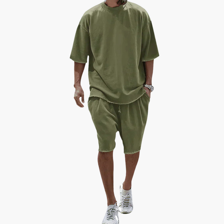 Conjunto Mathias con camiseta y pantalón corto informal