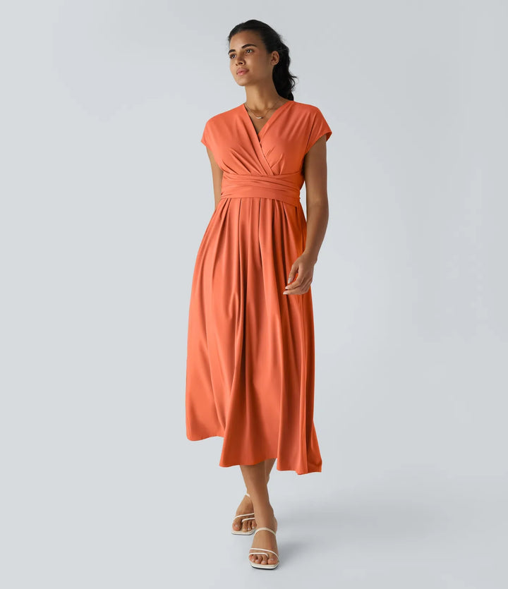 Vestido con cintura alta Seda™