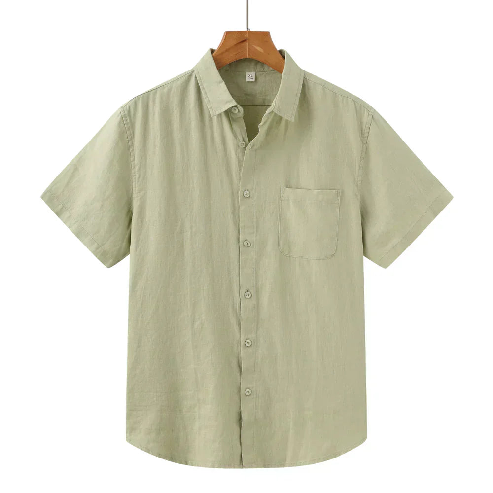 Marrakech | Camisa de lino de manga corta