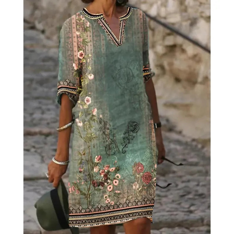 Vestido especial de manga corta y escote en V Manuela™