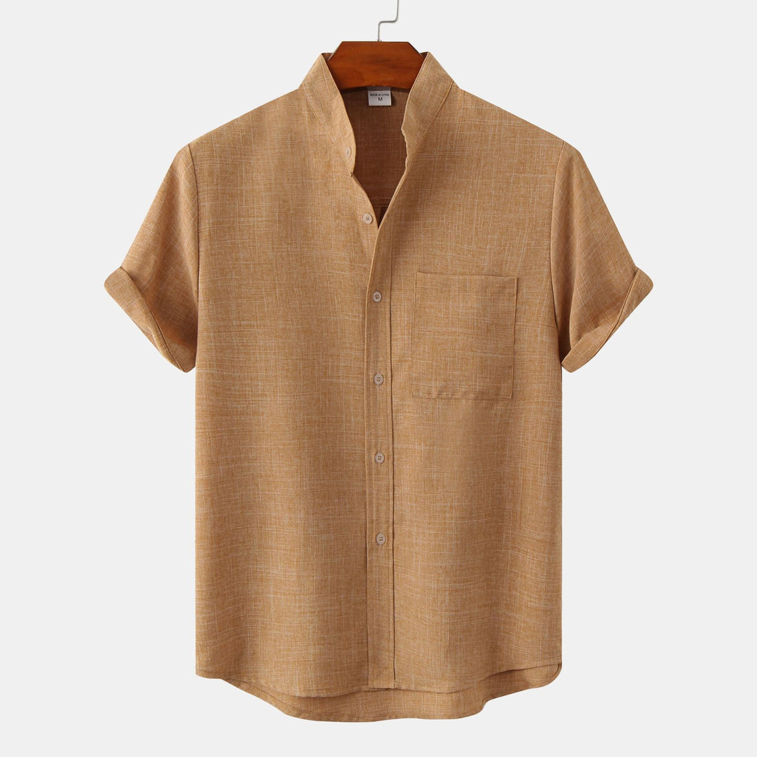 Camisa de algodón lisa con botones Zagreb™
