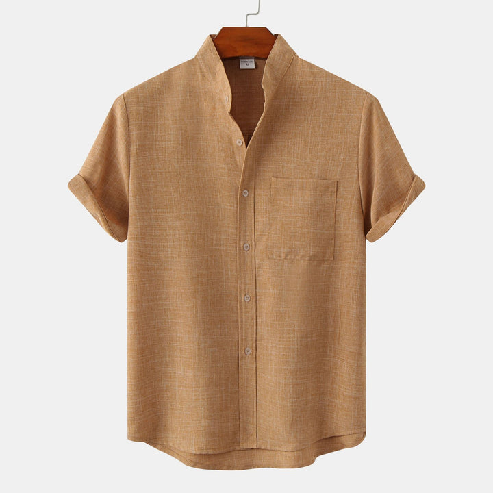 Camisa de algodón lisa con botones Zagreb™