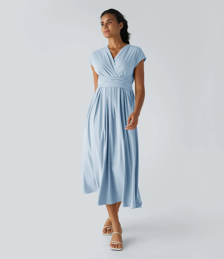 Vestido con cintura alta Seda™