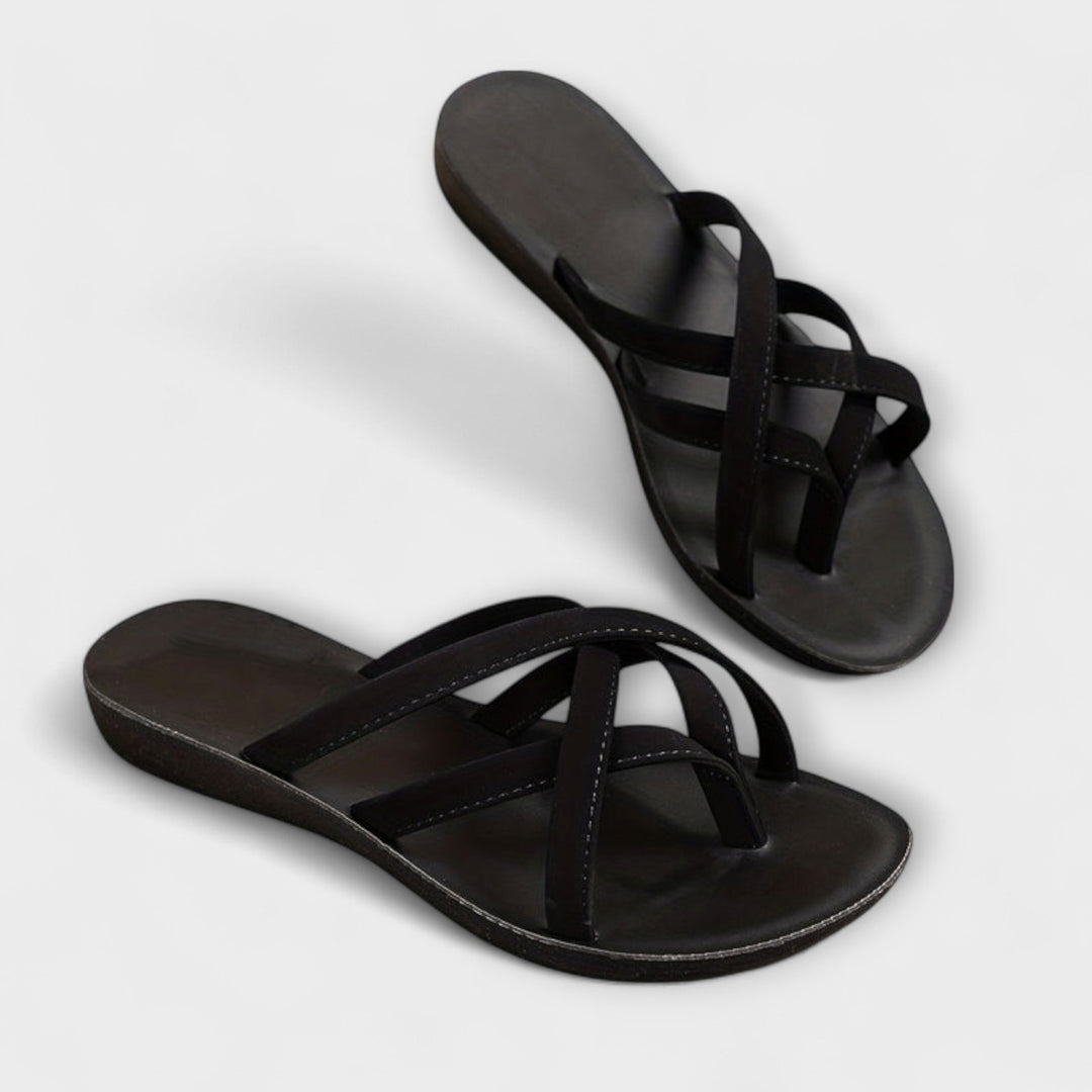 Sandalias Eden con puntera de colores