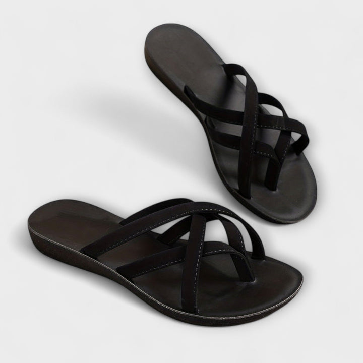 Sandalias Eden con puntera de colores