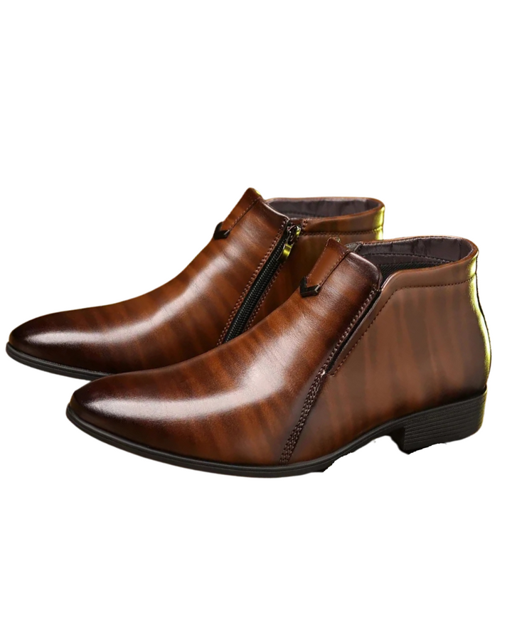 Alejandro | Botas de piel con cremallera