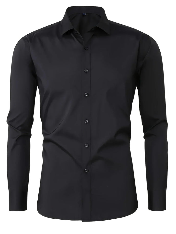 Lenoir™ |  Elegante camisa de manga larga con botones