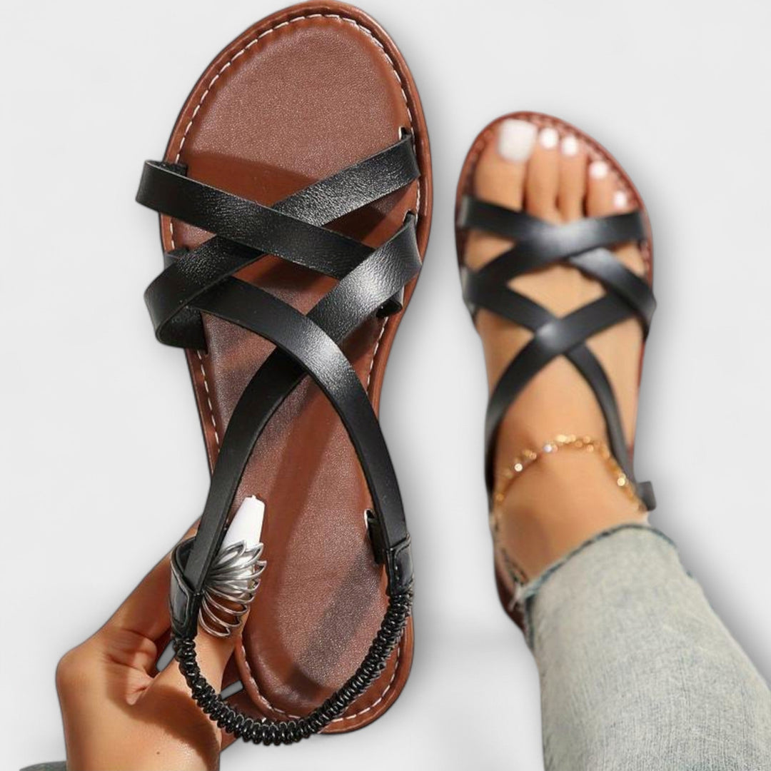 Sandalias Debora con cierre cruzado ligero