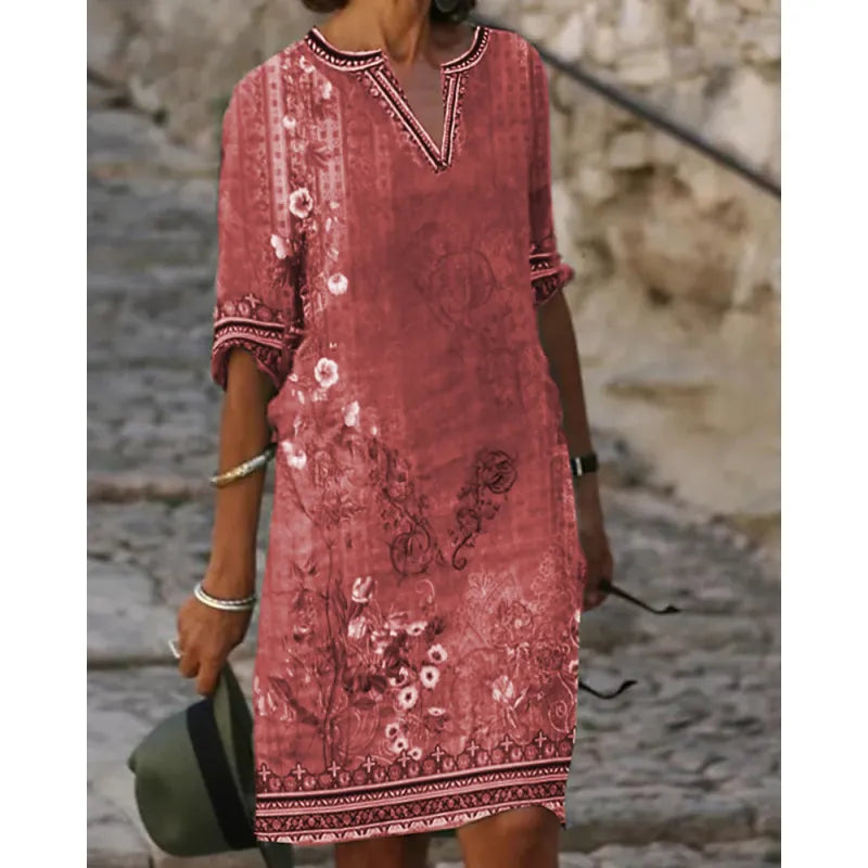 Vestido especial de manga corta y escote en V Manuela™