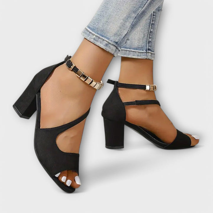 Zapatos de tacón Nuria comodos para el verano