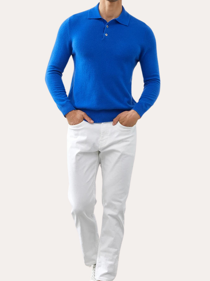 Polo de cachemira azul Unai™
