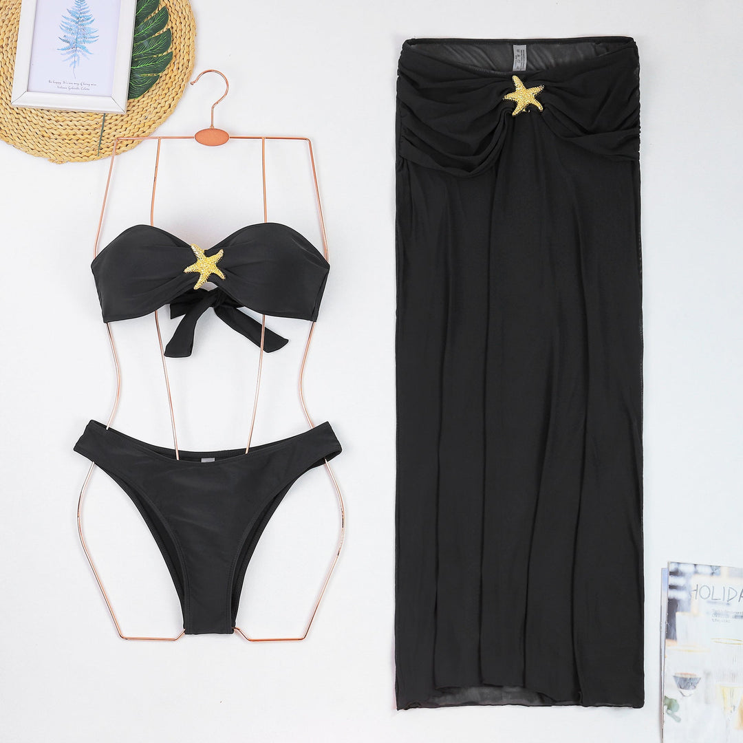 Traje de Baño de 3 Piezas para Vacaciones en la Playa Albacete™