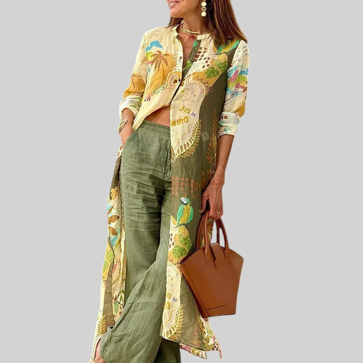 Conjunto Anabela Linnen Tropical