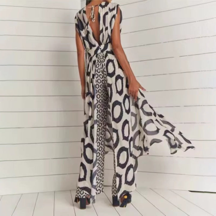 Conjunto Kimono Largo y Pantalones – Estampado Étnico y Corte Fluido Mataró™