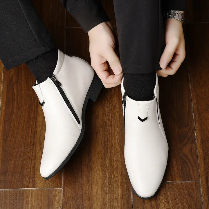 Alejandro | Botas de piel con cremallera